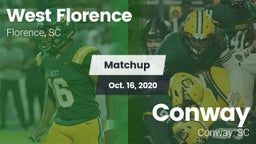 Matchup: West Florence vs. Conway  2020