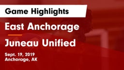 East Anchorage  vs Juneau Unified Game Highlights - Sept. 19, 2019