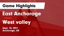 East Anchorage  vs West valley Game Highlights - Sept. 18, 2021