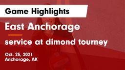 East Anchorage  vs service at dimond tourney Game Highlights - Oct. 25, 2021
