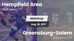 Matchup: Hempfield Area vs. Greensburg-Salem  2017