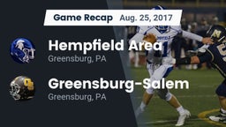 Recap: Hempfield Area  vs. Greensburg-Salem  2017