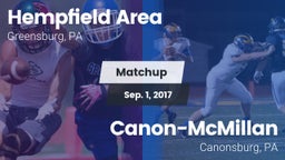 Matchup: Hempfield Area vs. Canon-McMillan  2017