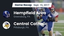 Recap: Hempfield Area  vs. Central Catholic  2017