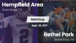 Matchup: Hempfield Area vs. Bethel Park  2017