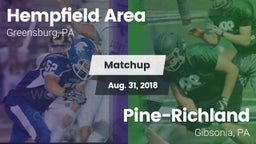 Matchup: Hempfield Area vs. Pine-Richland  2018
