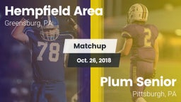 Matchup: Hempfield Area vs. Plum Senior  2018