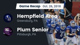 Recap: Hempfield Area  vs. Plum Senior  2018