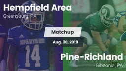 Matchup: Hempfield Area vs. Pine-Richland  2019