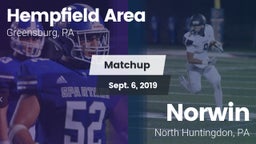 Matchup: Hempfield Area vs. Norwin  2019