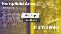 Matchup: Hempfield Area vs. Plum Senior  2019