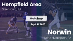 Matchup: Hempfield Area vs. Norwin  2020