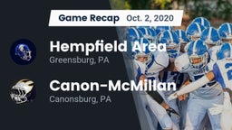 Recap: Hempfield Area  vs. Canon-McMillan  2020