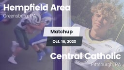 Matchup: Hempfield Area vs. Central Catholic  2020
