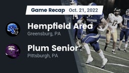 Recap: Hempfield Area  vs. Plum Senior  2022