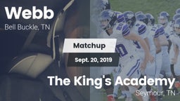 Matchup: Webb  vs. The King's Academy 2019