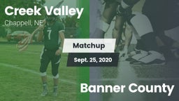 Matchup: Creek Valley vs. Banner County 2020