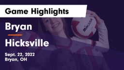 Bryan  vs Hicksville Game Highlights - Sept. 22, 2022