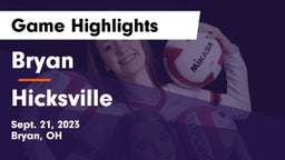 Bryan  vs Hicksville  Game Highlights - Sept. 21, 2023