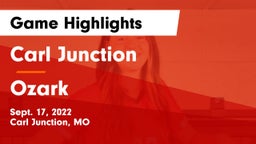 Carl Junction  vs Ozark  Game Highlights - Sept. 17, 2022