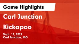 Carl Junction  vs Kickapoo  Game Highlights - Sept. 17, 2022