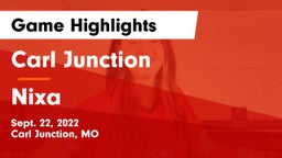 Carl Junction  vs Nixa  Game Highlights - Sept. 22, 2022