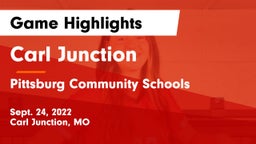 Carl Junction  vs Pittsburg Community Schools Game Highlights - Sept. 24, 2022