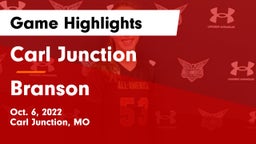 Carl Junction  vs Branson  Game Highlights - Oct. 6, 2022