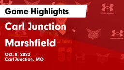 Carl Junction  vs Marshfield  Game Highlights - Oct. 8, 2022