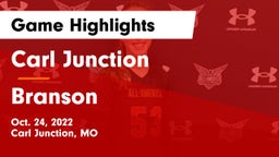 Carl Junction  vs Branson  Game Highlights - Oct. 24, 2022