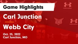Carl Junction  vs Webb City  Game Highlights - Oct. 25, 2022
