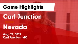 Carl Junction  vs Nevada  Game Highlights - Aug. 26, 2023