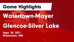 Watertown-Mayer  vs Glencoe-Silver Lake  Game Highlights - Sept. 28, 2021