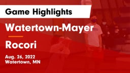 Watertown-Mayer  vs Rocori  Game Highlights - Aug. 26, 2022