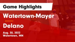 Watertown-Mayer  vs Delano  Game Highlights - Aug. 30, 2022