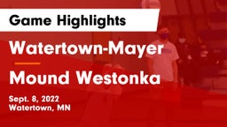 Watertown-Mayer  vs Mound Westonka  Game Highlights - Sept. 8, 2022