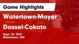 Watertown-Mayer  vs Dassel-Cokato  Game Highlights - Sept. 22, 2022