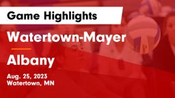 Watertown-Mayer  vs Albany  Game Highlights - Aug. 25, 2023