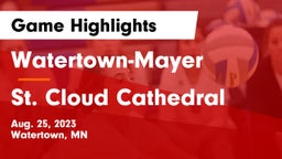 Watertown-Mayer  vs St. Cloud Cathedral  Game Highlights - Aug. 25, 2023