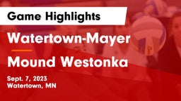 Watertown-Mayer  vs Mound Westonka  Game Highlights - Sept. 7, 2023