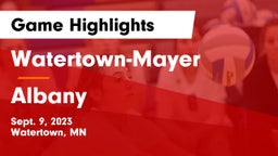 Watertown-Mayer  vs Albany  Game Highlights - Sept. 9, 2023