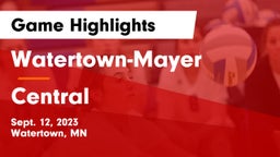 Watertown-Mayer  vs Central  Game Highlights - Sept. 12, 2023