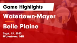 Watertown-Mayer  vs Belle Plaine  Game Highlights - Sept. 19, 2023
