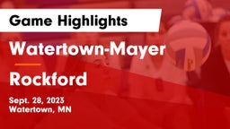 Watertown-Mayer  vs Rockford  Game Highlights - Sept. 28, 2023
