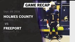 Recap: Holmes County  vs. Freeport  2016