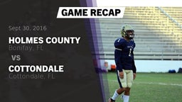 Recap: Holmes County  vs. Cottondale  2016