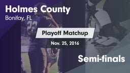 Matchup: Holmes County vs. Semi-finals 2016
