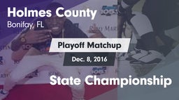 Matchup: Holmes County vs. State Championship 2016