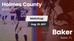 Matchup: Holmes County vs. Baker  2017