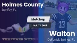 Matchup: Holmes County vs. Walton  2017
